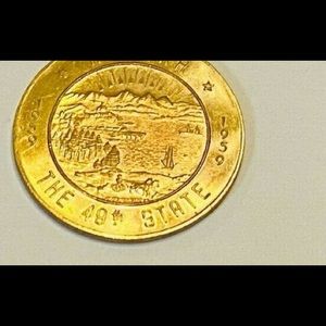 Coin Alaska Gold Plated